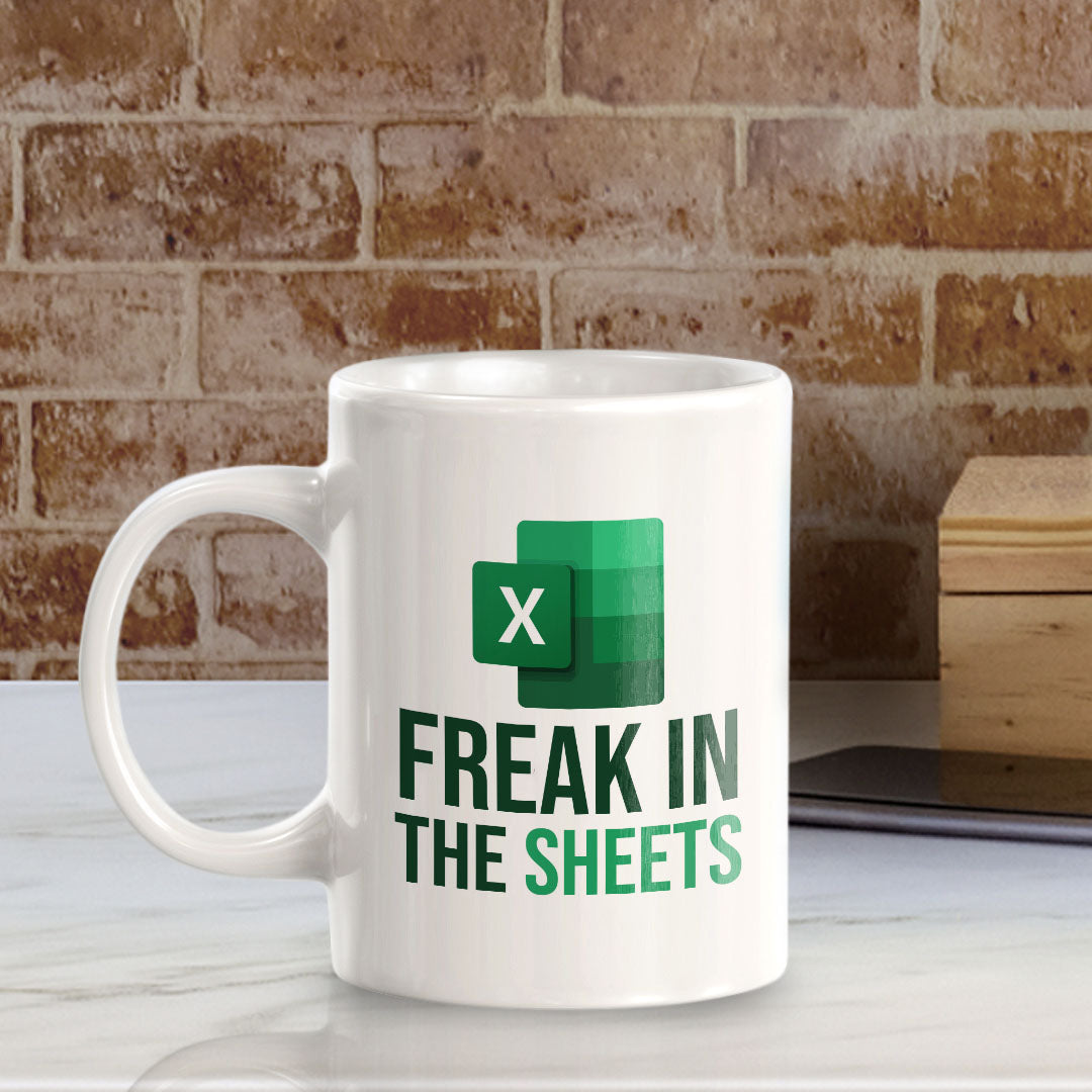 Freak In The Sheets 11oz Plastic or Ceramic Mug | Funny Office & Home Cups
