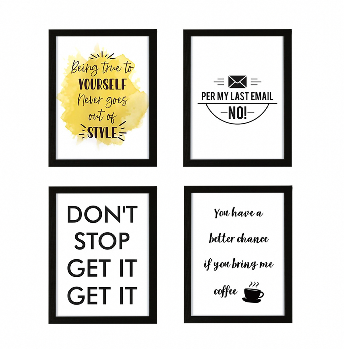 Multi-Pack Print Minimalist Funny Wall Prints For Your Office