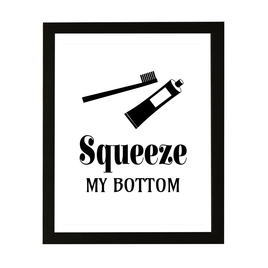 Designs ByLITA Squeeze My Bottom, Wall Print Art