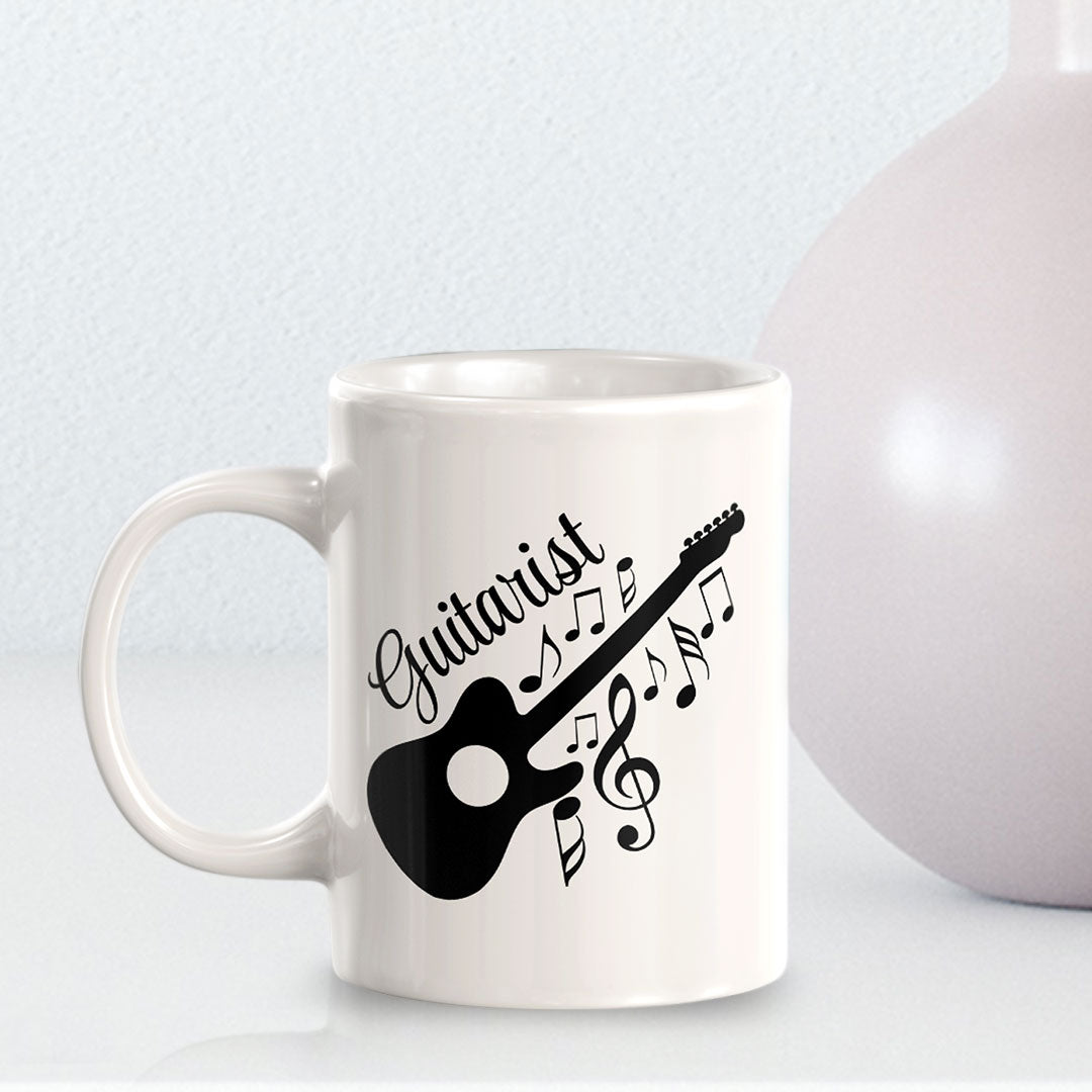 Guitarist 11oz Plastic or Ceramic Mug | Novelty Cup for Musicians