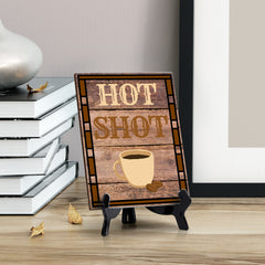 Signs ByLITA Hot Shot Table Sign with Acrylic Stand (6x8“)