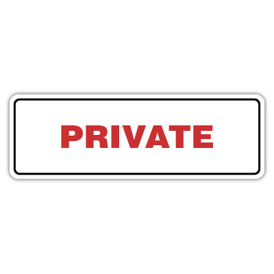 Standard Plus | Private Wall or Door Sign | Customizable with Your Company Logo | Durable & Easy to Install