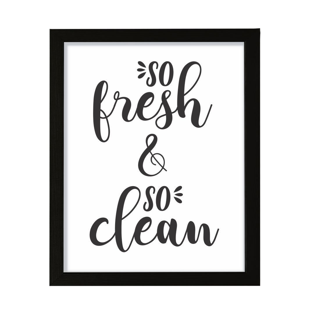 So Fresh & So Clean, Framed Wall Art, Home Décor Prints