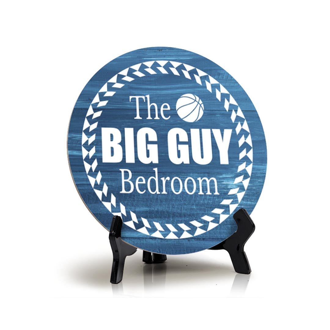 Signs ByLITA Round The Big Guy Bedroom Table Sign (5x5")