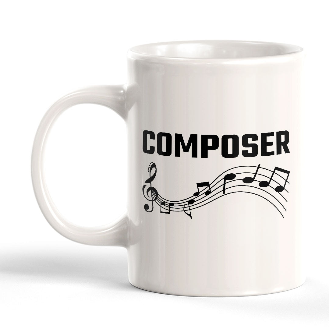 Composer 11oz Plastic or Ceramic Mug | Novelty Cup for Musicians