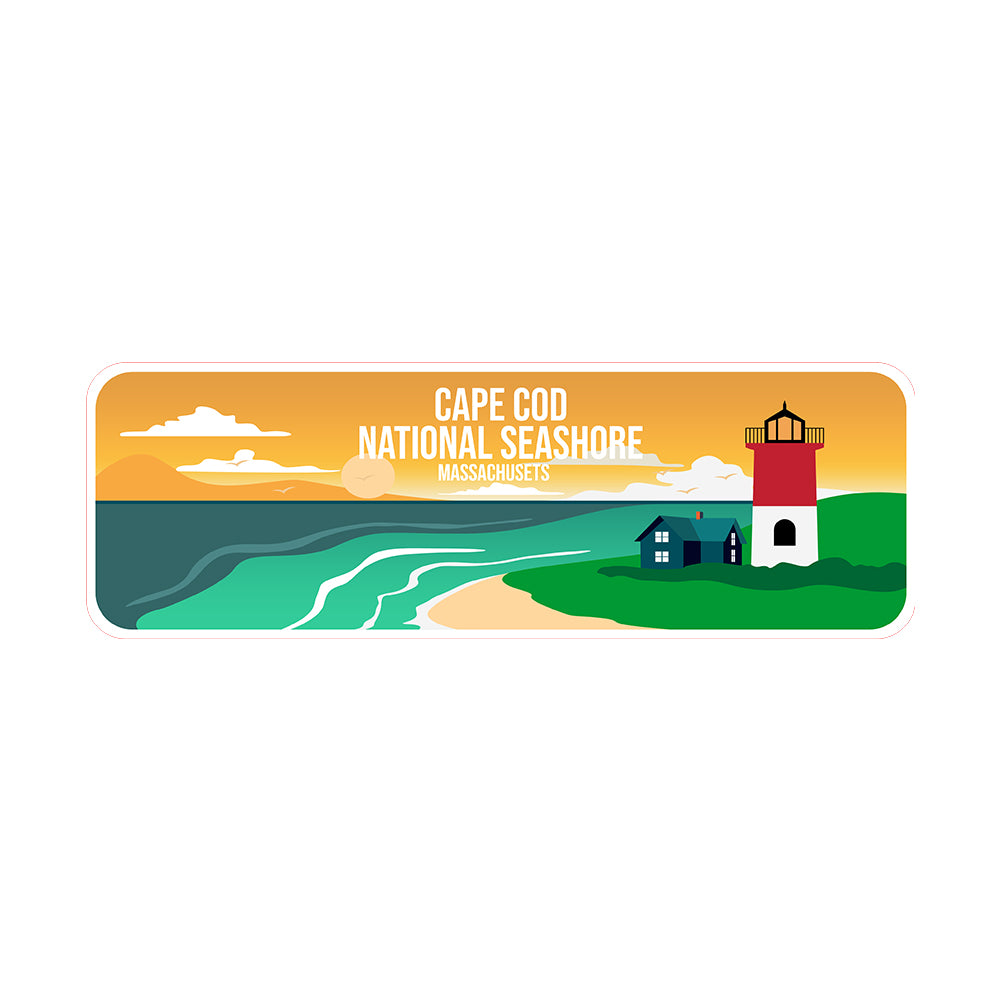 Standard Plus Cape Cod National Seashore, Massachusetts Wall or Door Sign | Famous US Beaches Souvenir