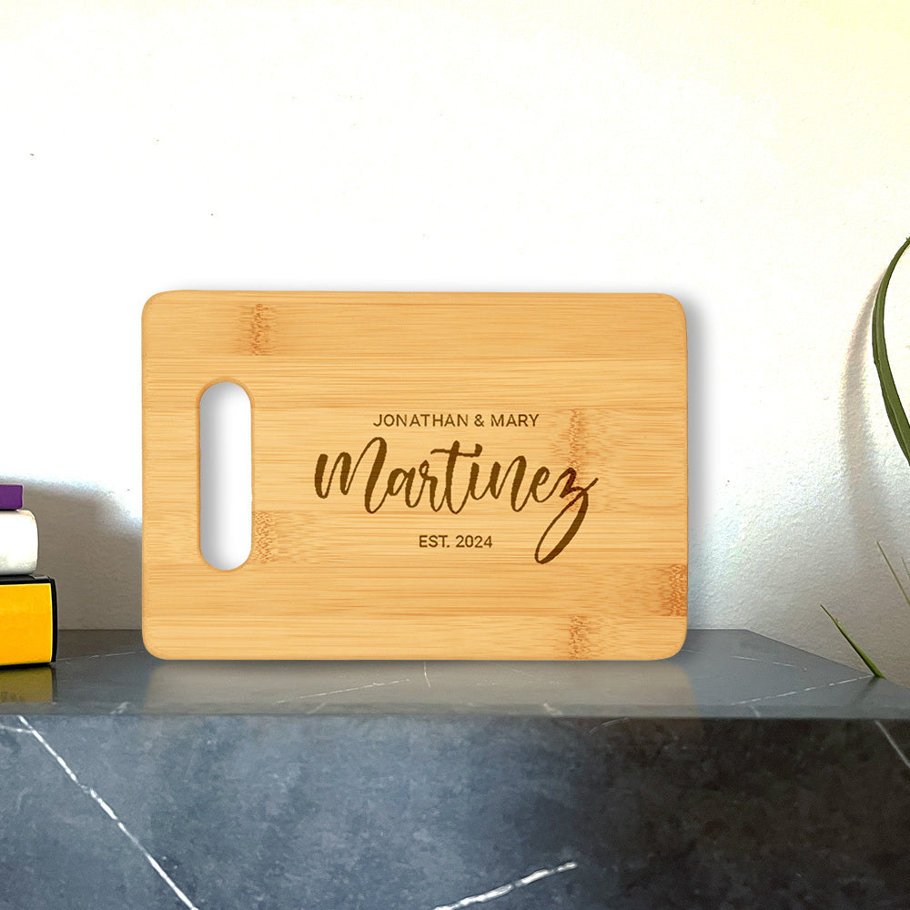 Designs ByLITA Personalized Bamboo Cutting Board, (9 Design Options), Customizable Kitchen Chopping Board (Multiple Sizes)