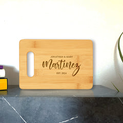 Designs ByLITA Personalized Bamboo Cutting Board, (9 Design Options), Customizable Kitchen Chopping Board (Multiple Sizes)
