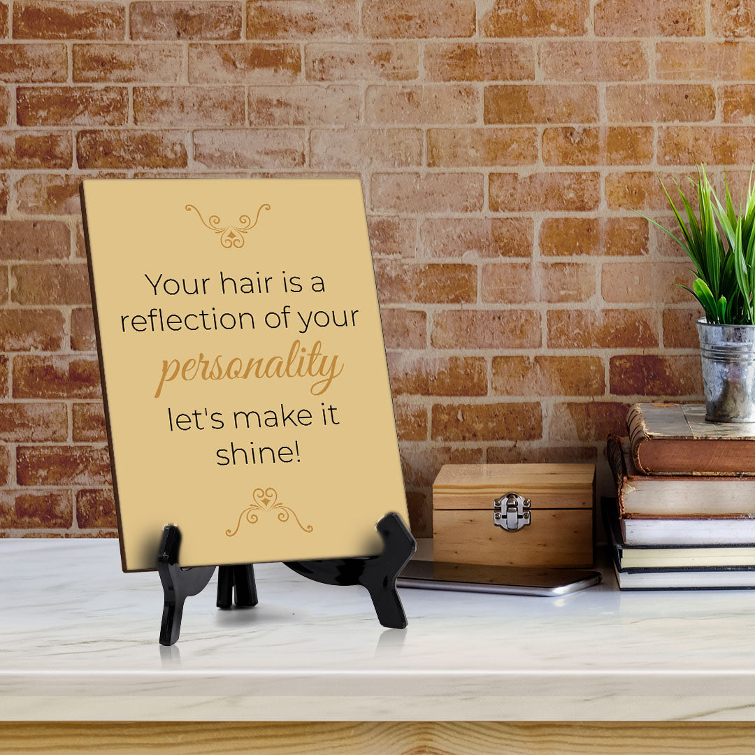Hairdressers and Stylists Table Signs 6x8 Easy Installation Beautiful Decorative Salon Signs