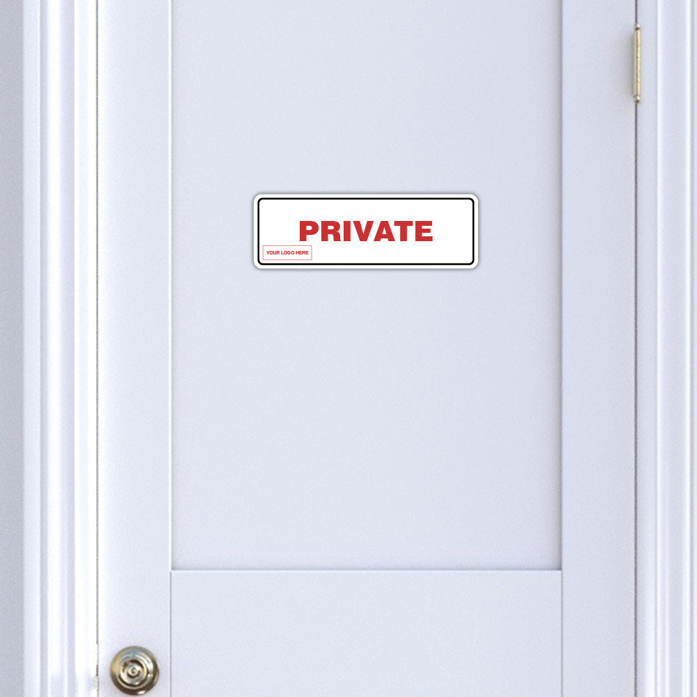 Standard Plus | Private Wall or Door Sign | Customizable with Your Company Logo | Durable & Easy to Install