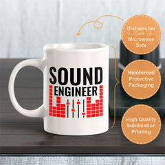 Sound Engineer 11oz Plastic or Ceramic Mug | Novelty Cup for Musicians