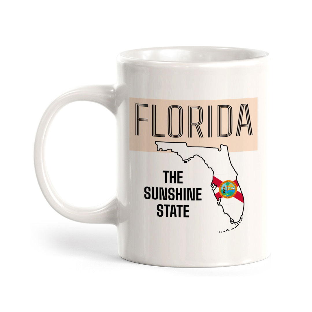 Designs ByLITA Florida: The Sunshine State 11oz Plastic or Ceramic Coffee Mug | State Pride Collection
