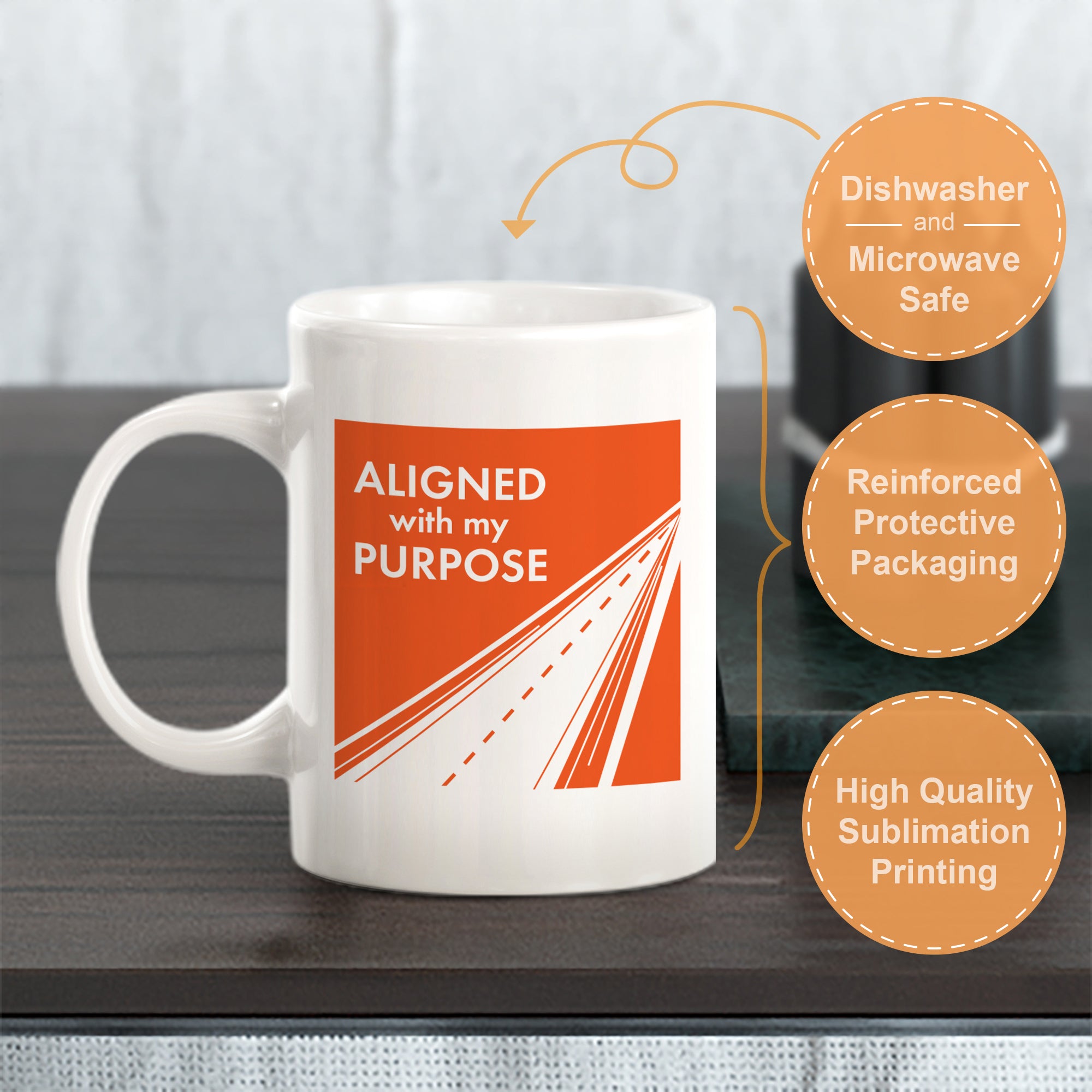 Aligned With My Purpose Coffee Mug