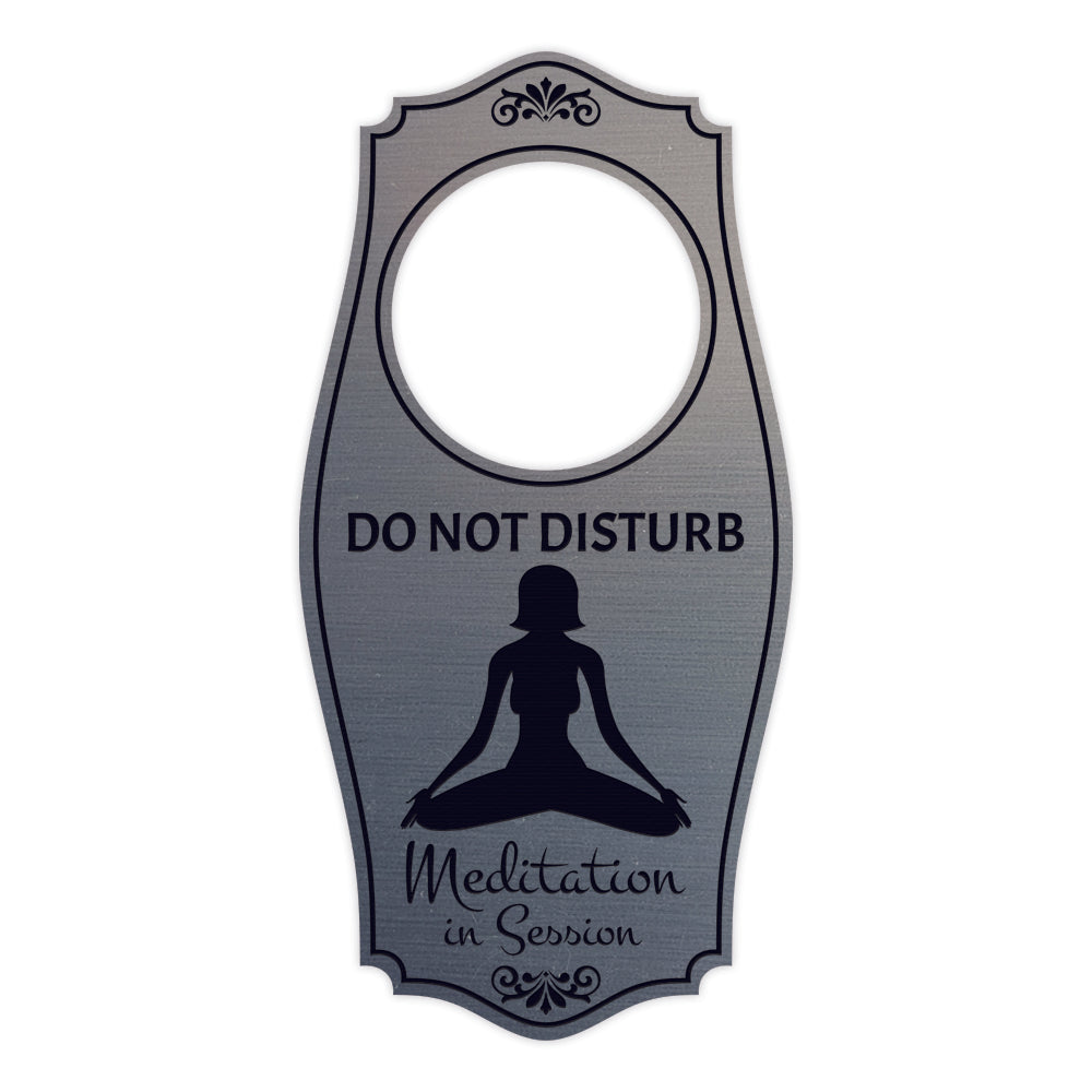 Do Not Disturb Meditation In Session Door Hanger | House or Business Door Sign
