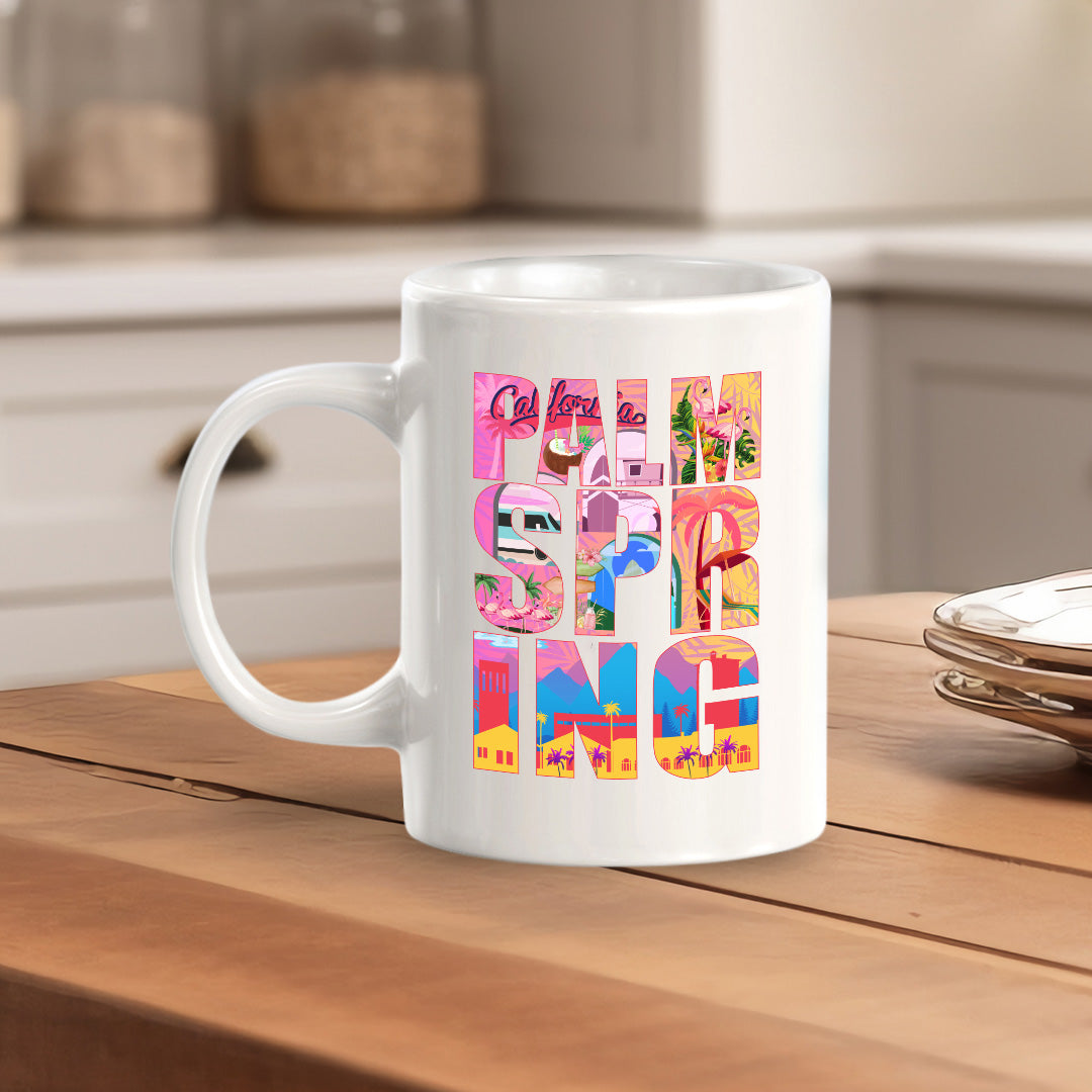 Palm Springs, California 11oz Plastic or Ceramic Coffee Mug | American Cities Coffee Cups