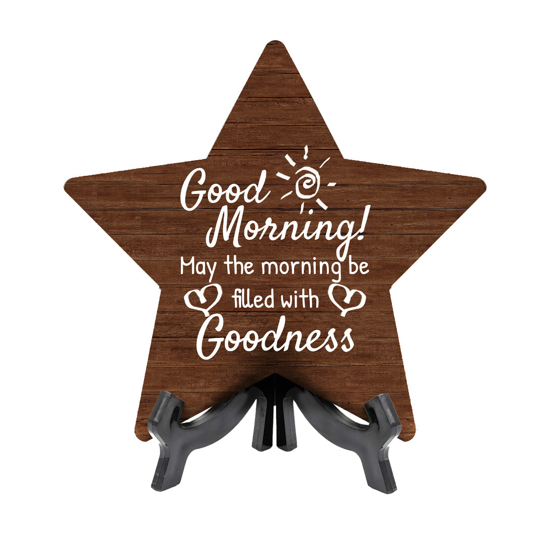 Good Morning Star Table Sign | Family Home Decor | Church And Home Table Signs