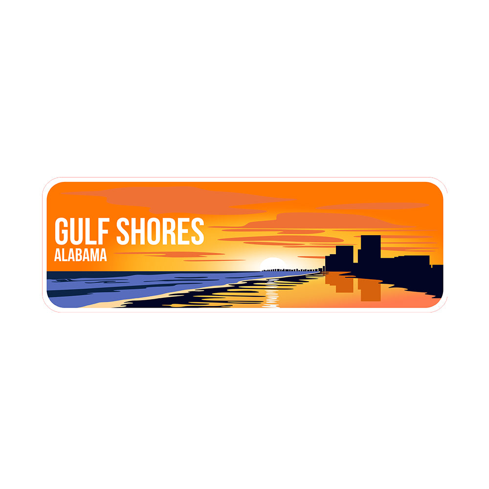 Standard Plus Gulf Shores, Alabama Wall or Door Sign | Famous US Beaches Souvenir