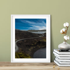 Designs ByLITA Starlight Coastal Road, Wall Print Art | Beautiful Flowers | Stylish Modern Decoration For The Home and Office