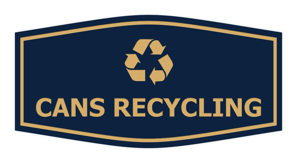 Fancy Cans Recycling Wall or Door Sign