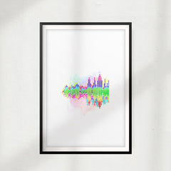 Sound Wave UNFRAMED Print Science Wall Art