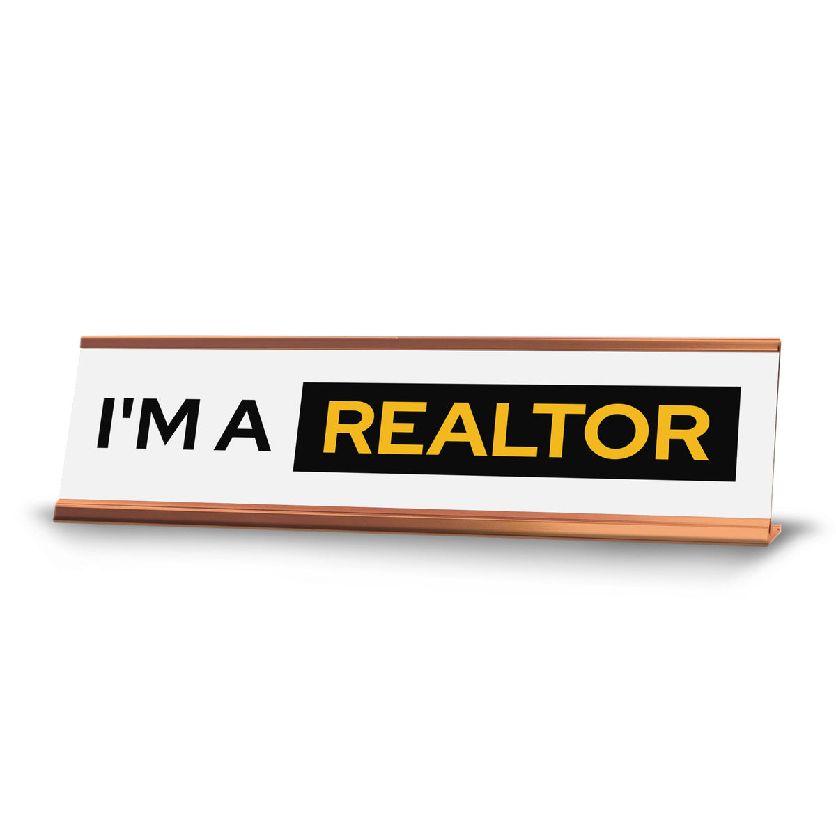 Signs ByLITA I'm A Realtor Gold Frame Desk Sign (2x8?)