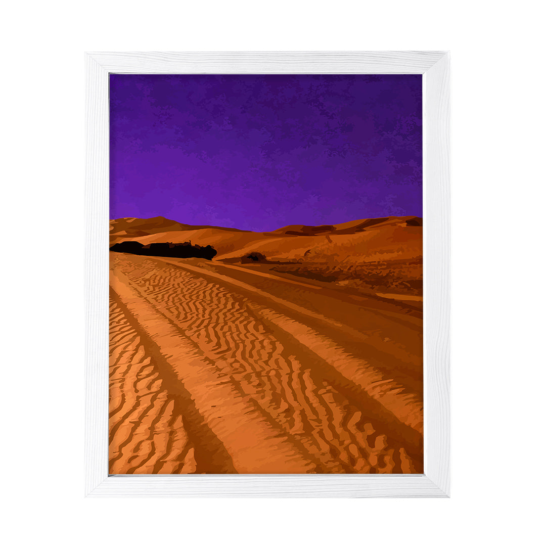 Designs ByLITA Deep Violet Desert Night, Wall Print Art | Old Masterpieces | Stylish Modern Decoration For The Home and Office