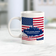 Philadelphia, Pennsylvania 11oz Plastic or Ceramic Coffee Mug | Office & Home | American Pride