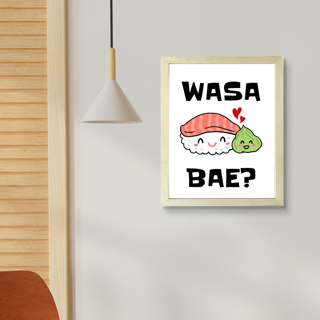 Designs ByLITA Wasa Bae, Framed Print Inspirational Wall Art | Decoration For Sushi Lovers