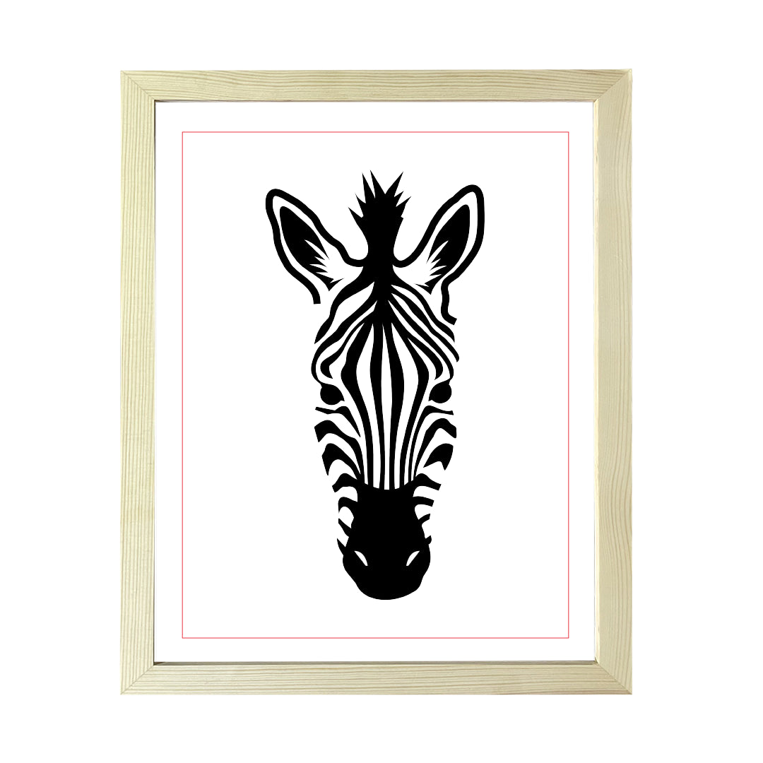 Designs ByLITA Zebra, Wall Print Animals Art | Family Presents | Bedroom | Stylish Kindergarten Decor