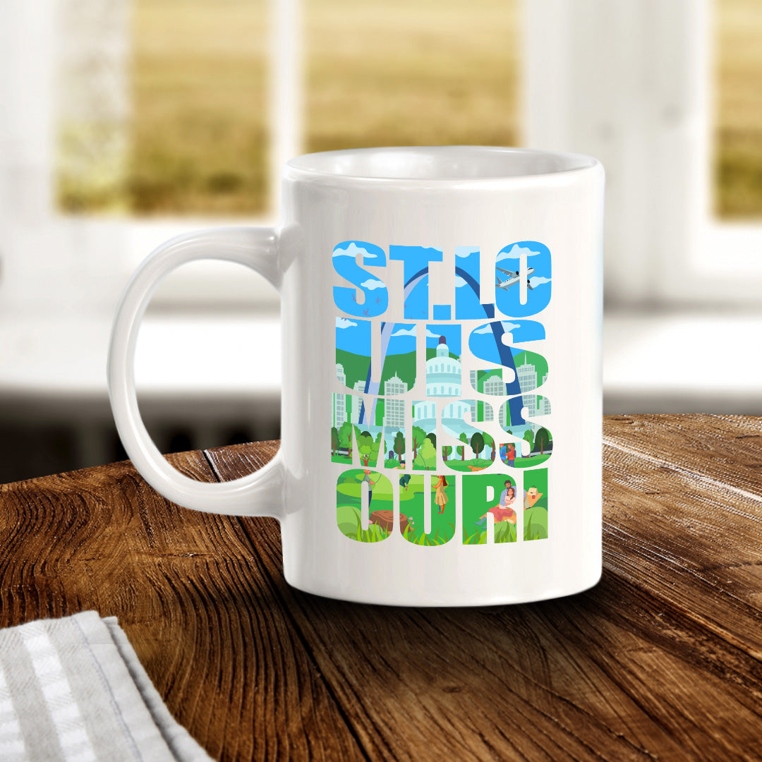St. Louis, Missouri 11oz Plastic or Ceramic Coffee Mug | American Cities Coffee Cups