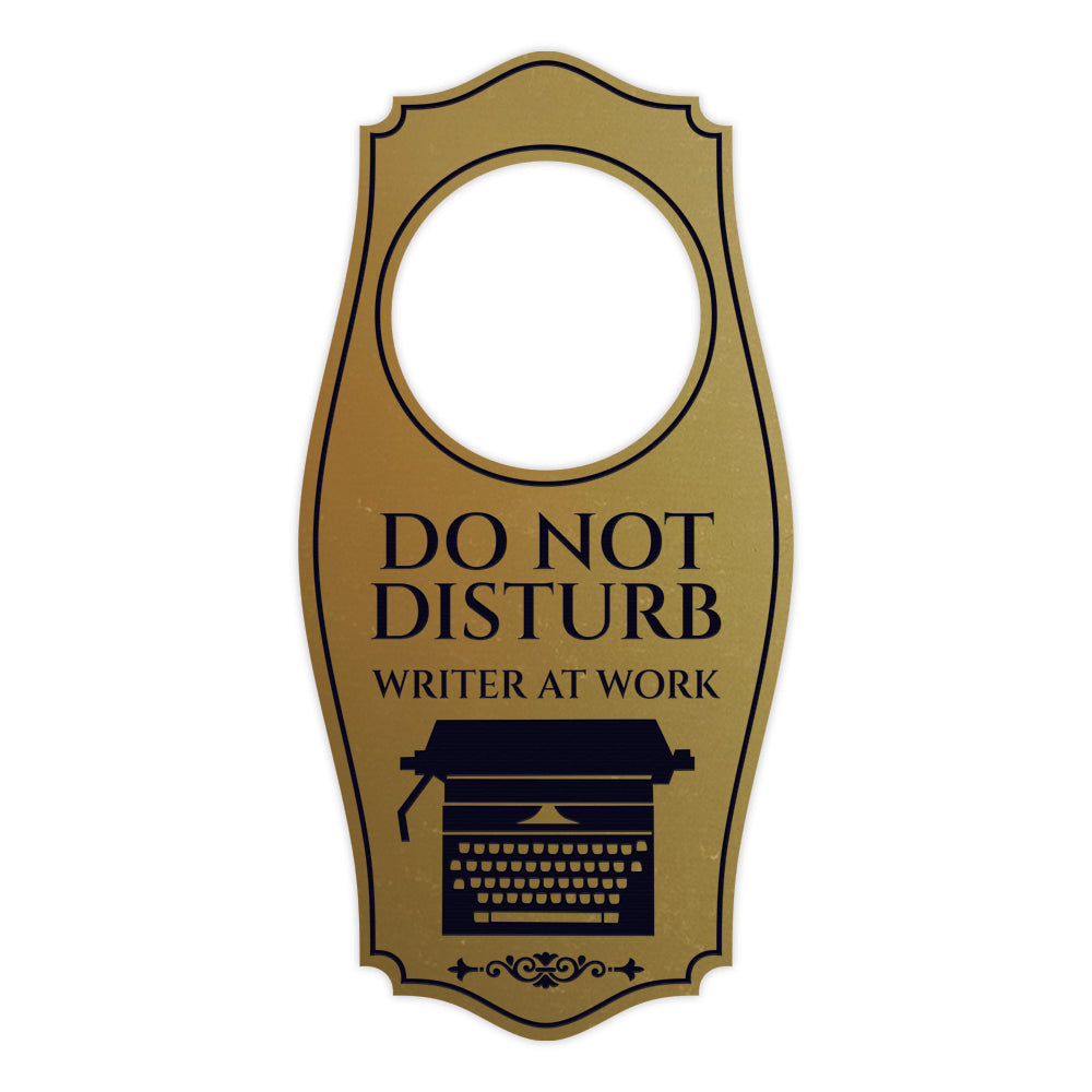 Do Not Disturb Writer At Work Door Hanger | House or Business Door Sign