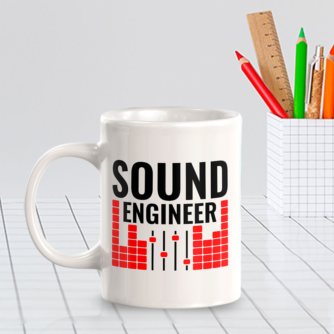 Sound Engineer 11oz Plastic or Ceramic Mug | Novelty Cup for Musicians