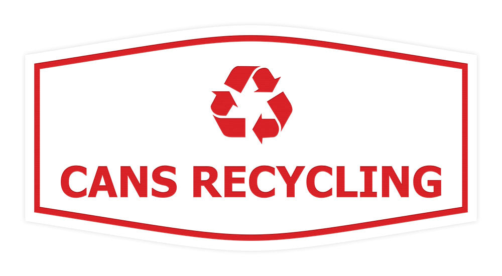 Fancy Cans Recycling Wall or Door Sign