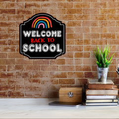 Heritage Plus Welcome Back To School Wall or Door Sign | Classroom Signage