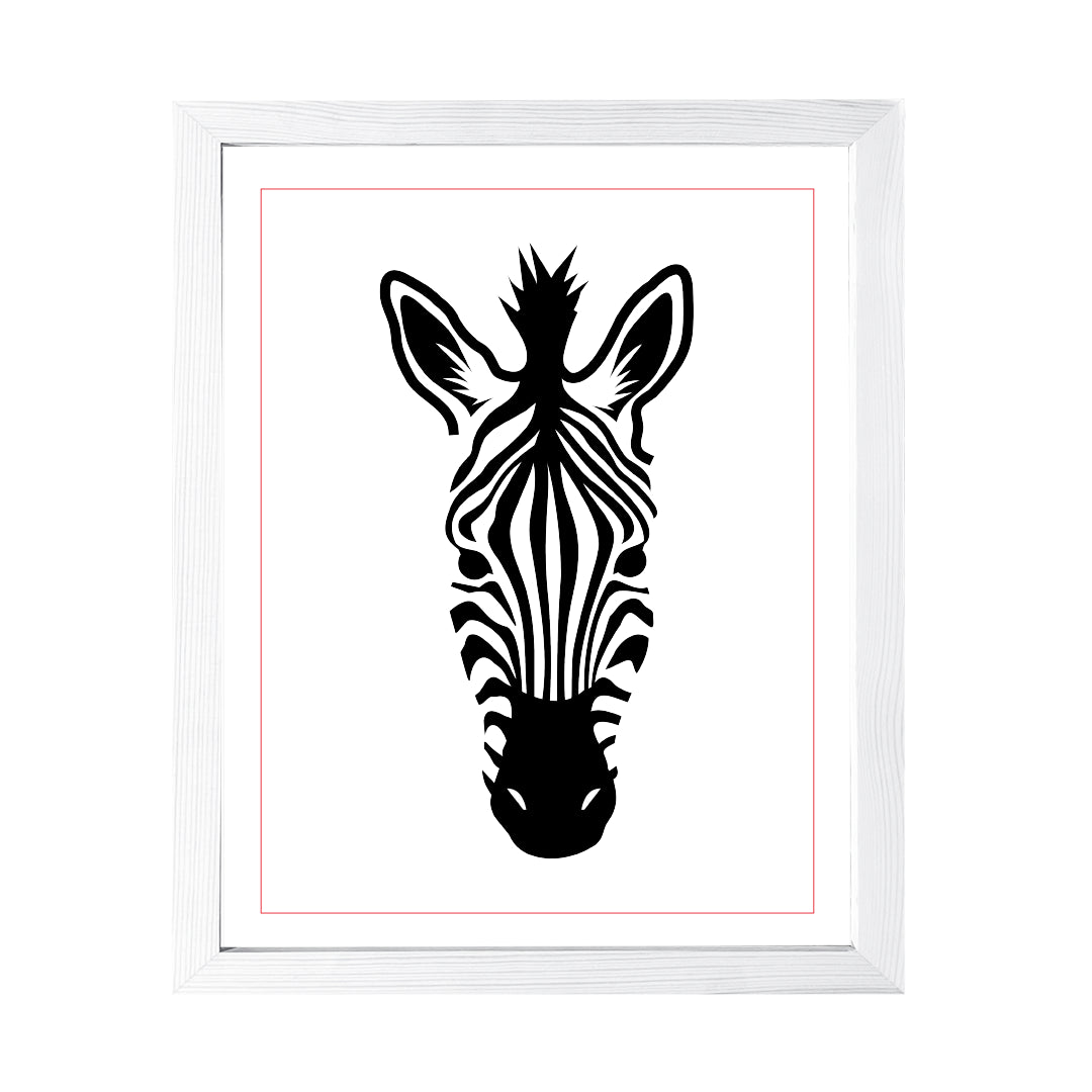 Designs ByLITA Zebra, Wall Print Animals Art | Family Presents | Bedroom | Stylish Kindergarten Decor