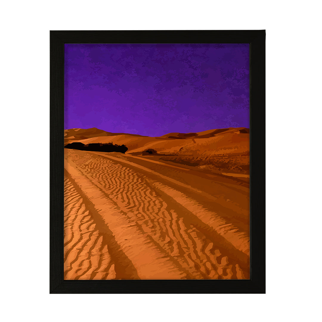 Designs ByLITA Deep Violet Desert Night, Wall Print Art | Old Masterpieces | Stylish Modern Decoration For The Home and Office