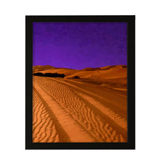 Designs ByLITA Deep Violet Desert Night, Wall Print Art | Old Masterpieces | Stylish Modern Decoration For The Home and Office