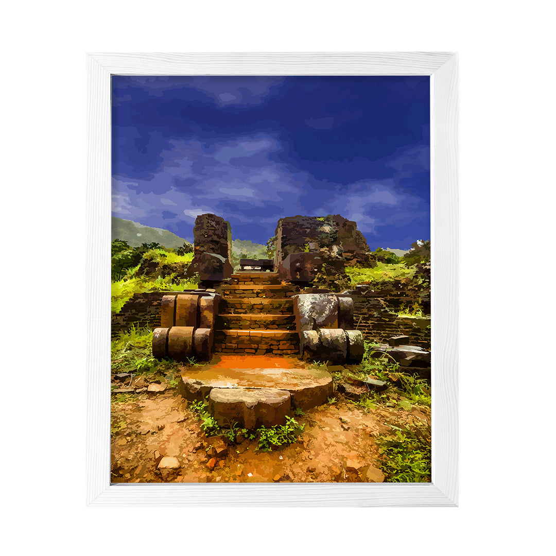 Designs ByLITA Sunset Ancient Footsteps, Wall Print Art | Old Masterpieces | Stylish Modern Decoration For The Home and Office