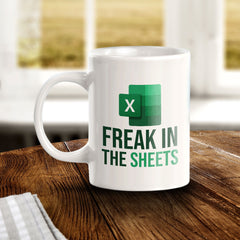 Freak In The Sheets 11oz Plastic or Ceramic Mug | Funny Office & Home Cups