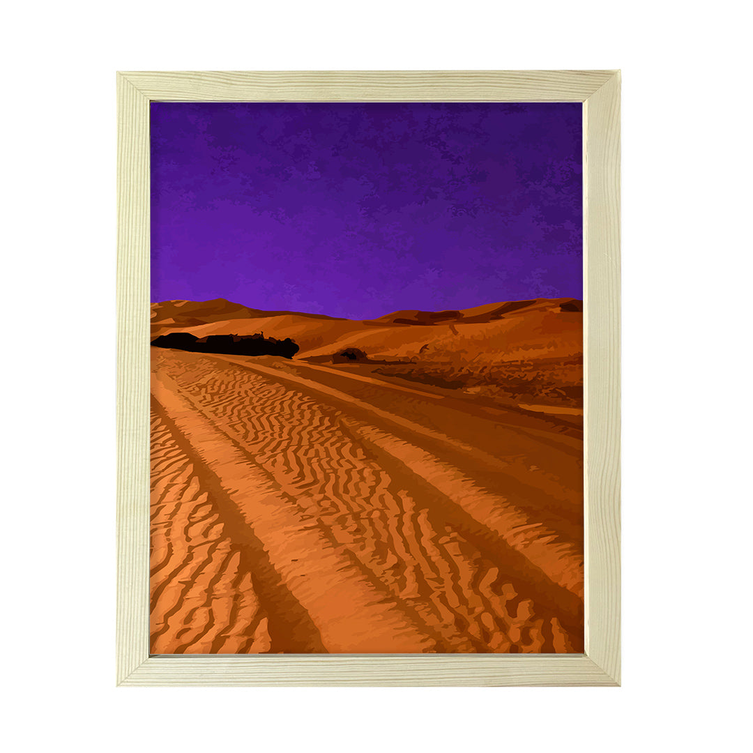 Designs ByLITA Deep Violet Desert Night, Wall Print Art | Old Masterpieces | Stylish Modern Decoration For The Home and Office