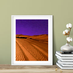 Designs ByLITA Deep Violet Desert Night, Wall Print Art | Old Masterpieces | Stylish Modern Decoration For The Home and Office