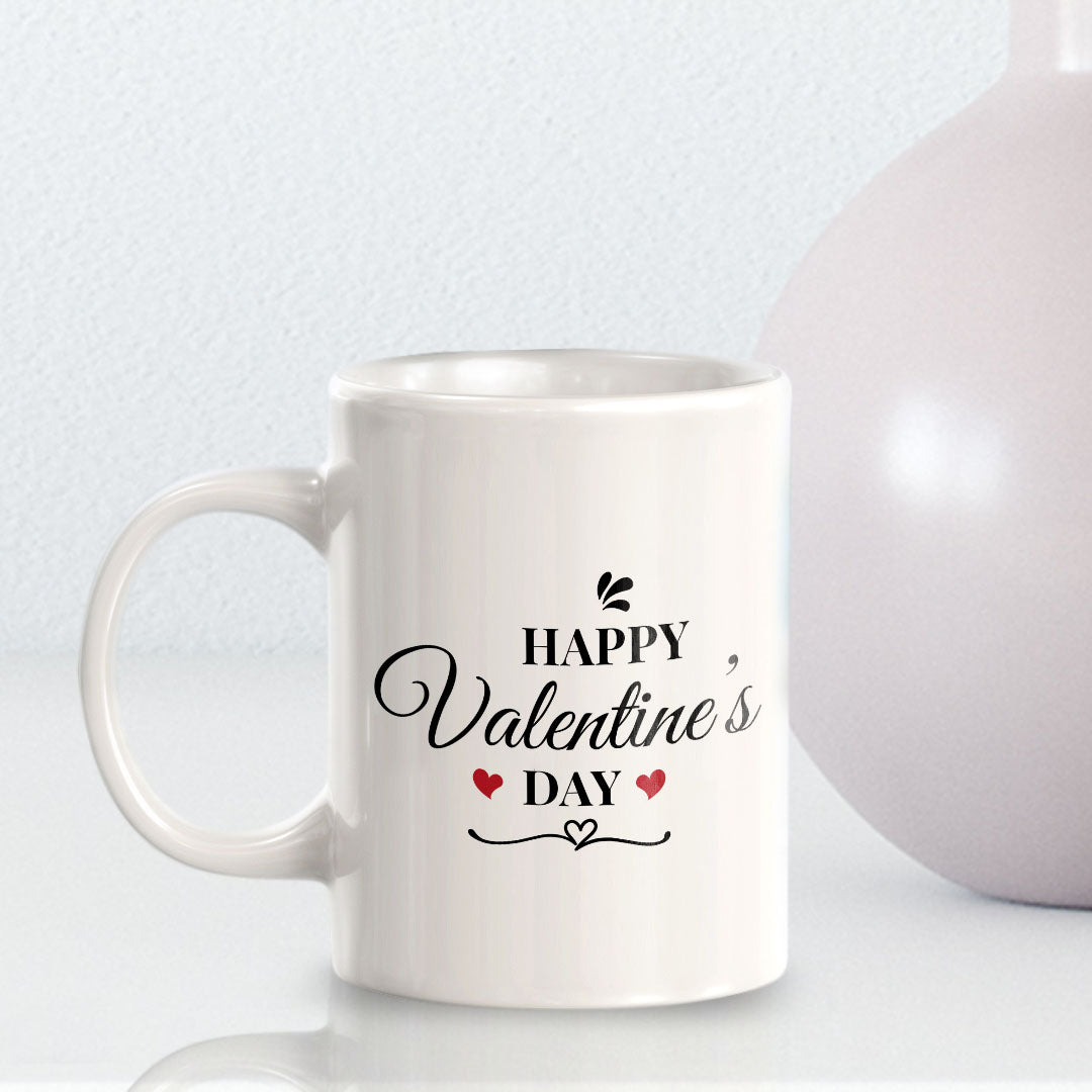 Happy Valentine's Day 11oz Plastic or Ceramic Coffee Mug | Cute Funny Cups