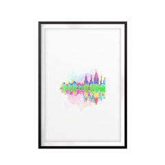 Sound Wave UNFRAMED Print Science Wall Art