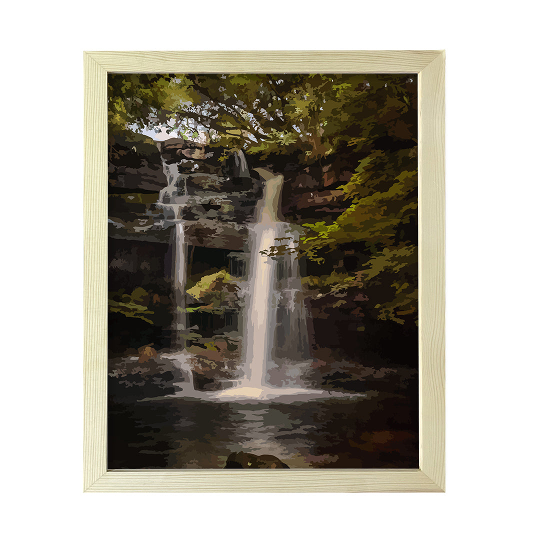 Designs ByLITA Secret Rustic Waterfall, Wall Print Art | Old Masterpieces | Stylish Modern Decoration For The Home and Office