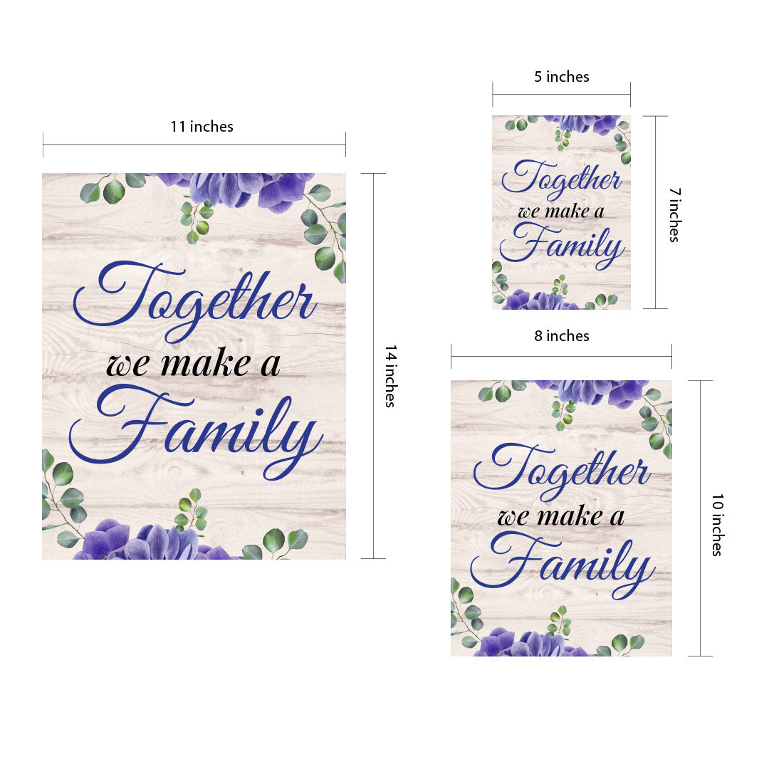 Designs ByLITA Together We Make A Family, Wall Print (Framed) | Home Decor