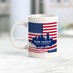 San Diego, California 11oz Plastic or Ceramic Mug | Office & Home | American Pride