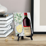 Signs ByLITA Namaste and Cabernet, Table Sign with Acrylic Stand (6x8?)