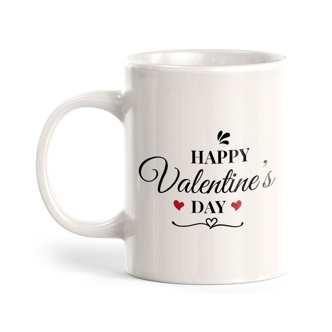 Happy Valentine's Day 11oz Plastic or Ceramic Coffee Mug | Cute Funny Cups