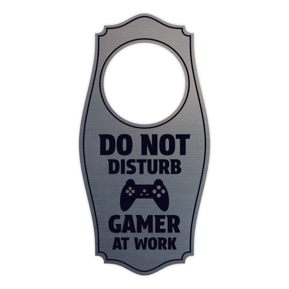 Do Not Disturb Gamer At Work Door Hanger | House or Business Door Sign