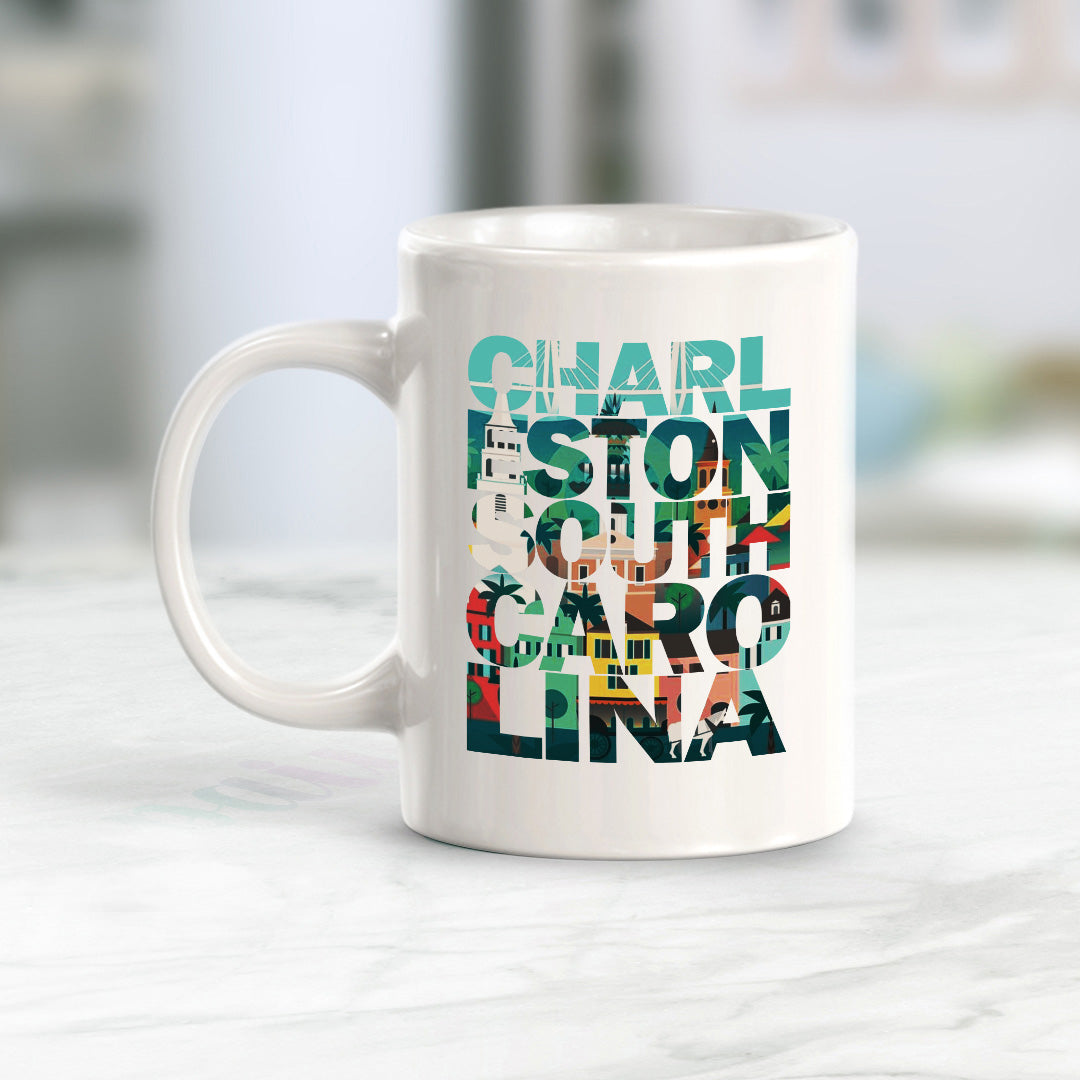 Charleston, South Carolina 11oz Plastic or Ceramic Mug | American Cities Coffee Cups